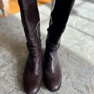 ANTONIO MELANI Dark Brown leather Riding boots